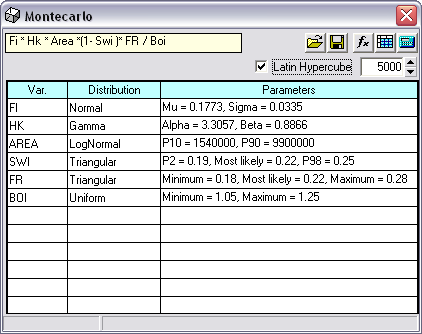 montecarlo interface